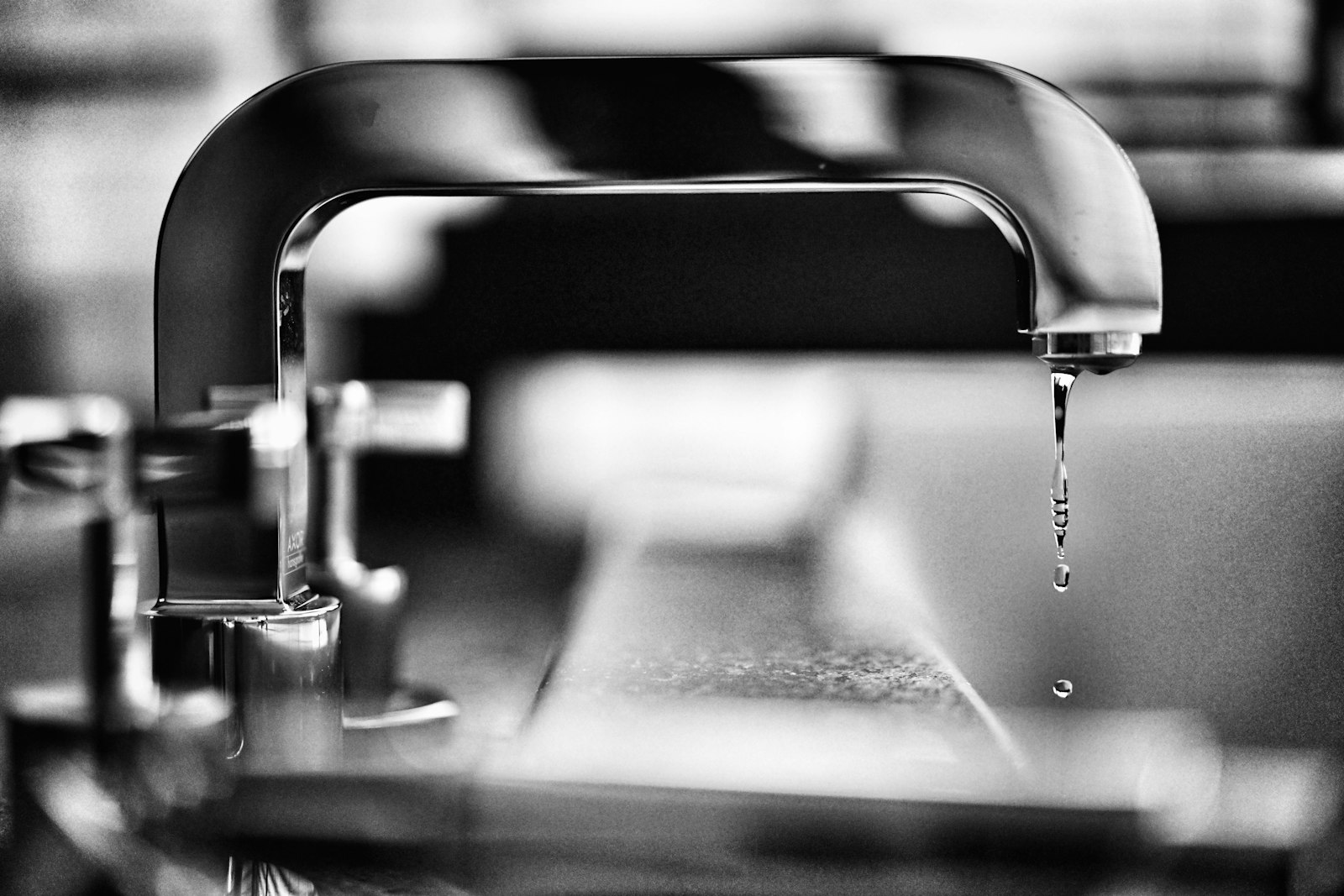 Dripping tap awaiting a permanent repair.