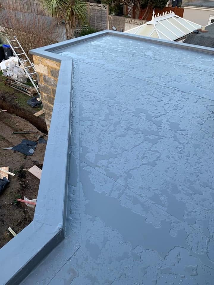 Permanent waterproofing repair, liquid flat roof completed by SRB Services.